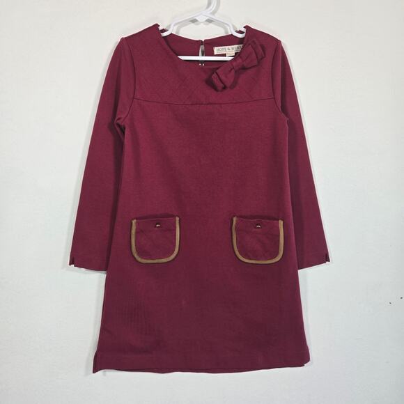 Henry & Hope Other - Hope & Henry Quilted Ponte Burgandy Riding Dress. Size 7.